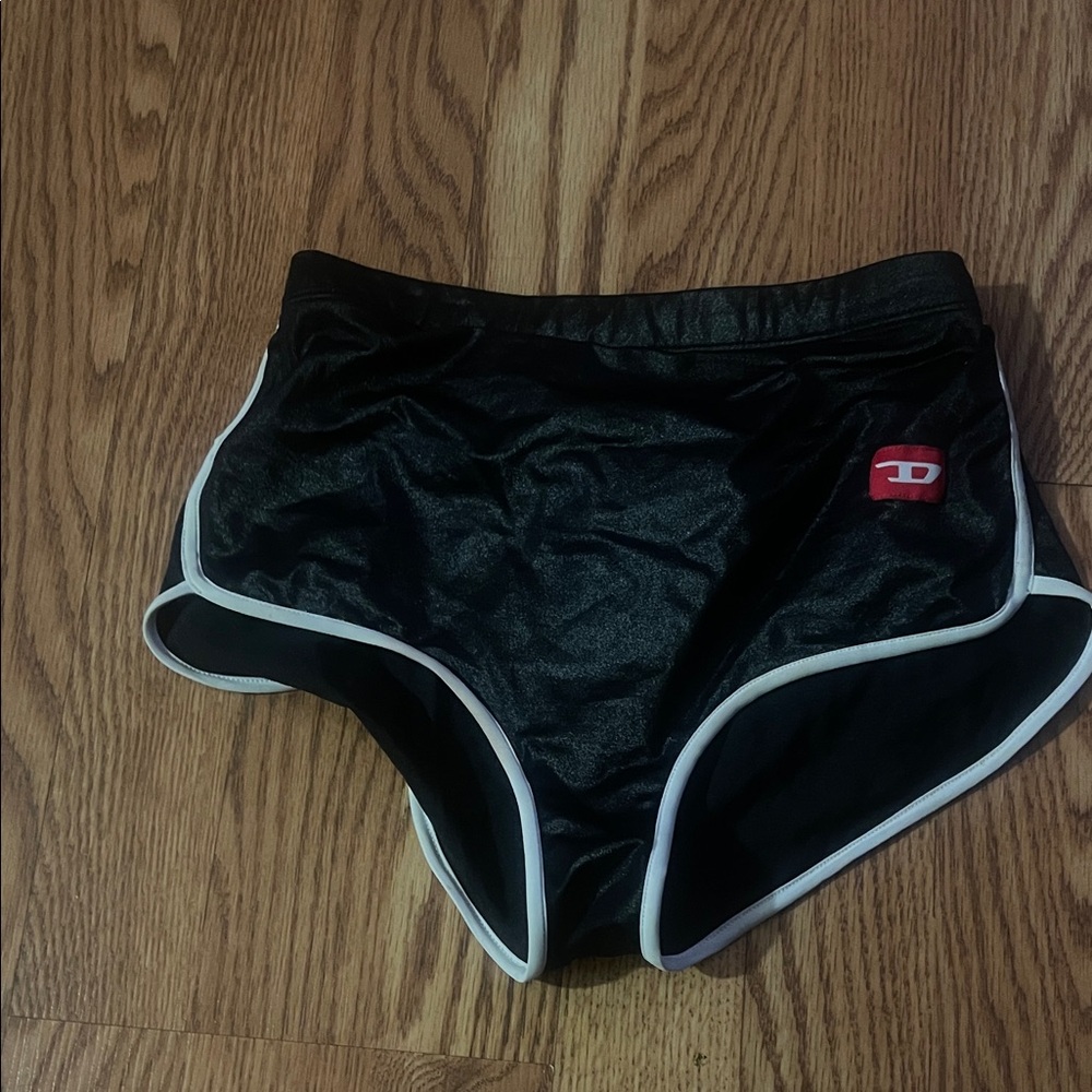 Black Women's Shorts with White Trim